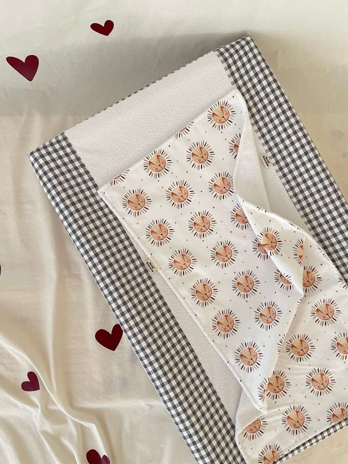 Funda Cambiador vichy Gris