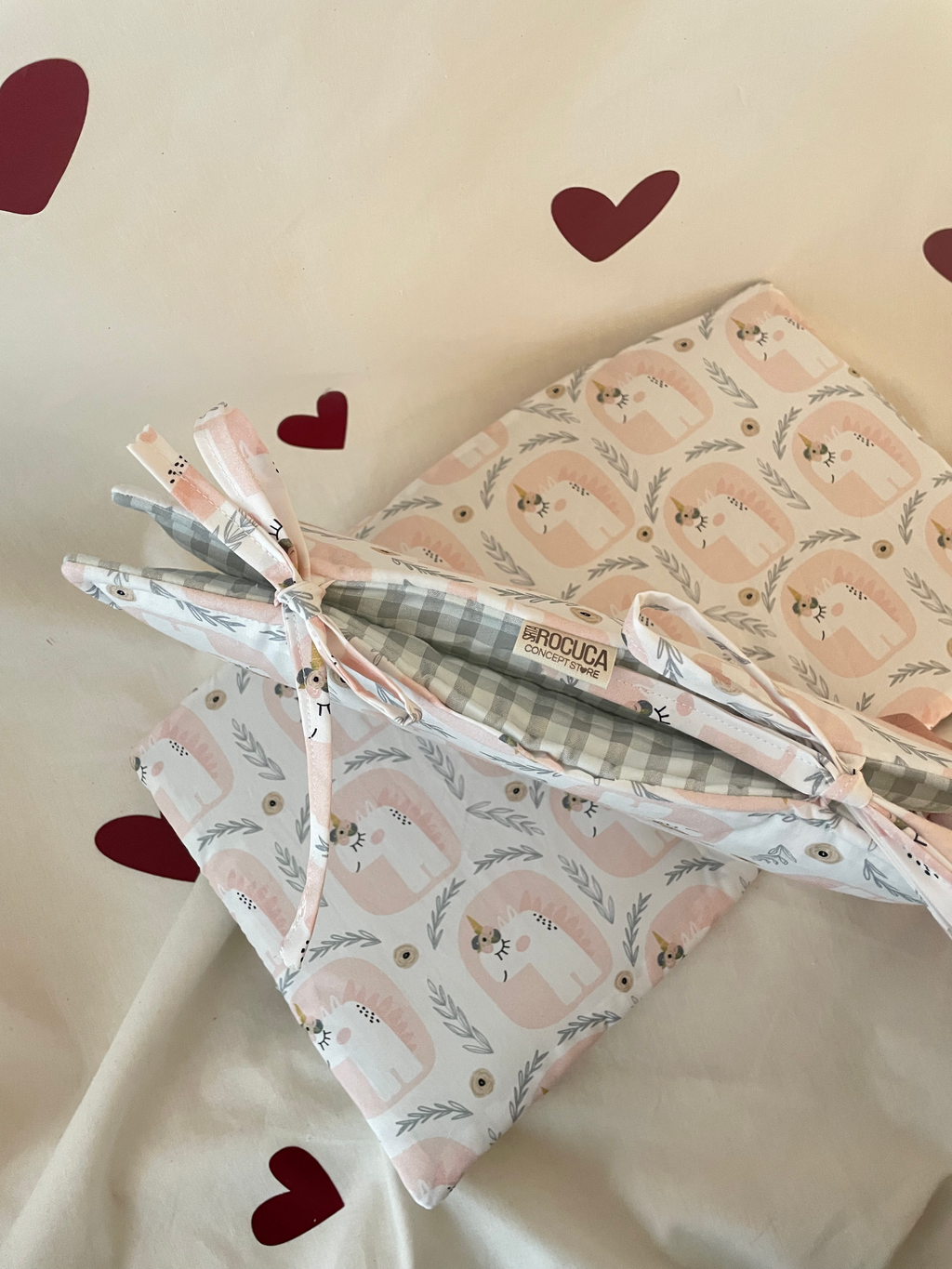 Cojín stokke vichy Unicornio