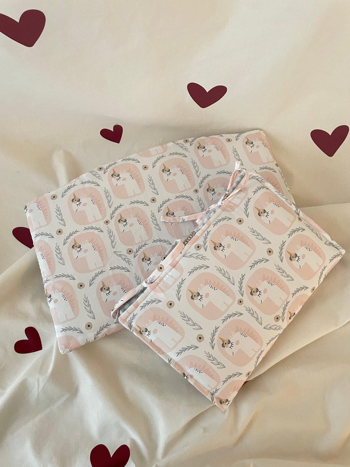 Cojín stokke vichy Unicornio